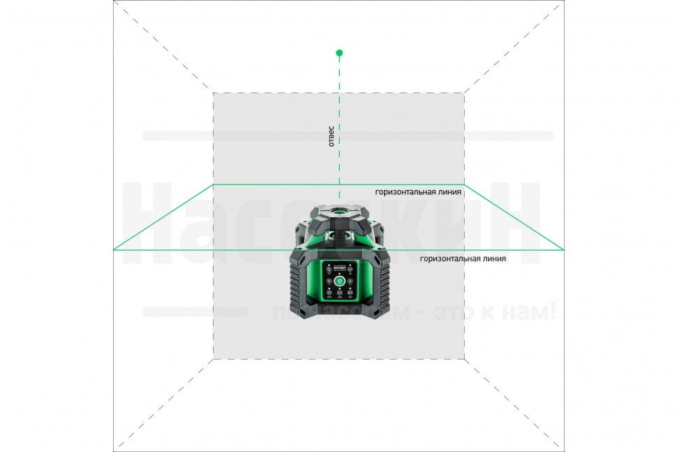 Ротационный лазерный нивелир ADA ROTARY 500 HV-G Servo