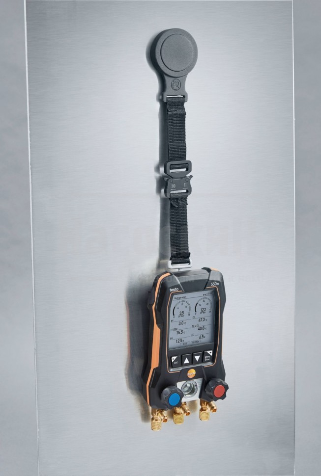 Умный цифровой манометрический коллектор testo 550s, смарт-зонды зажимы температуры и набор из трёх заправочных шлангов