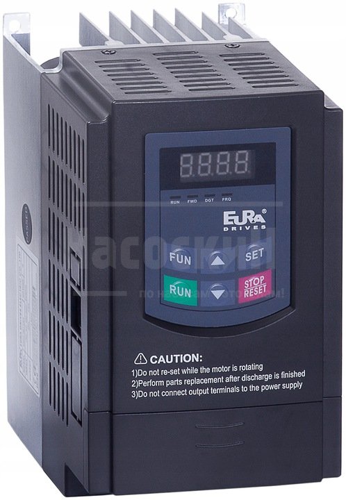 Частотный преобразователь EURA E800-0015S2F1KB (1,5кВт/220В)